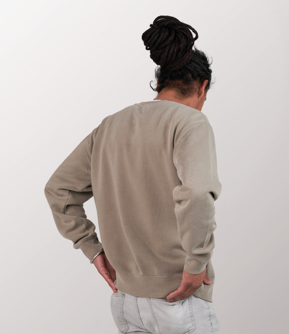 Mindful Arch Premium Crewneck - Washed Cement – Mindful Supply