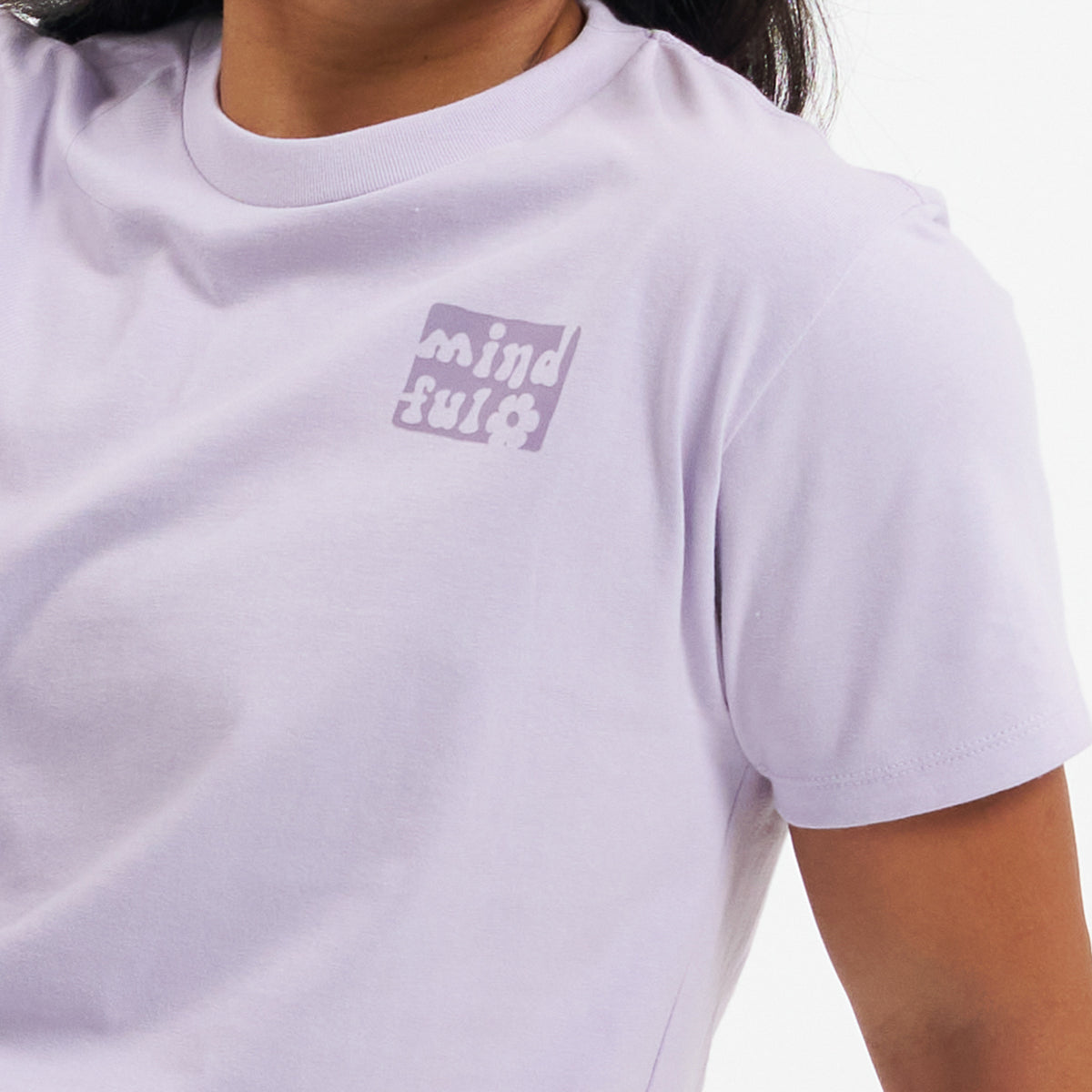 Mindful Flower Cropped Boxy Tee