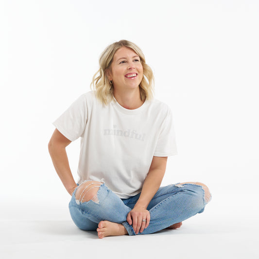 Mindful Heart Cropped Boxy Tee