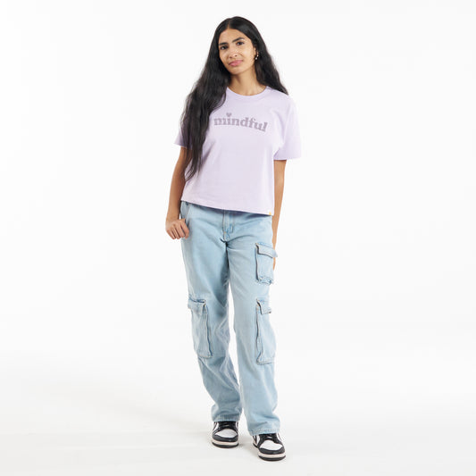 Mindful Heart Cropped Boxy Tee