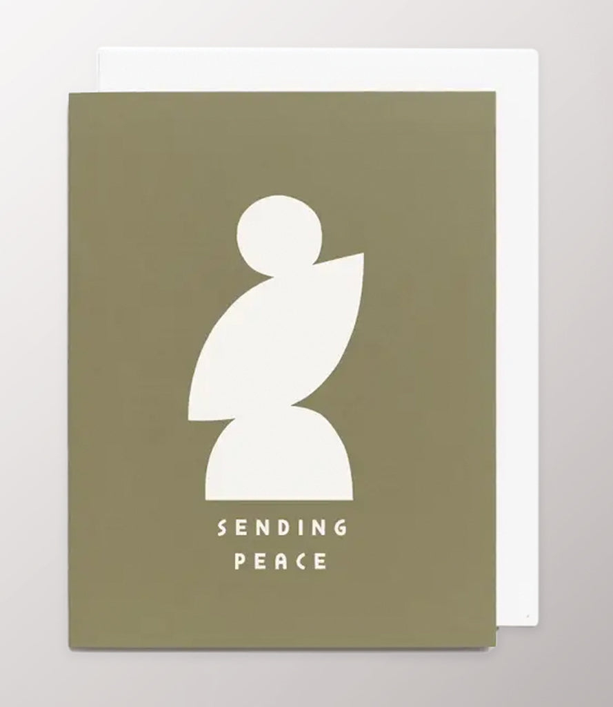 Sending Peace Silhouette Card