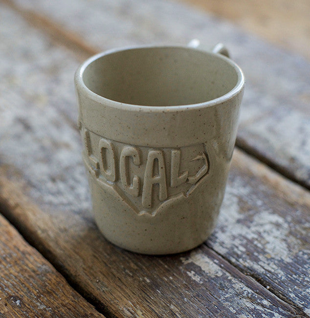 Handmade high-fire stoneware Local NC pottery mug