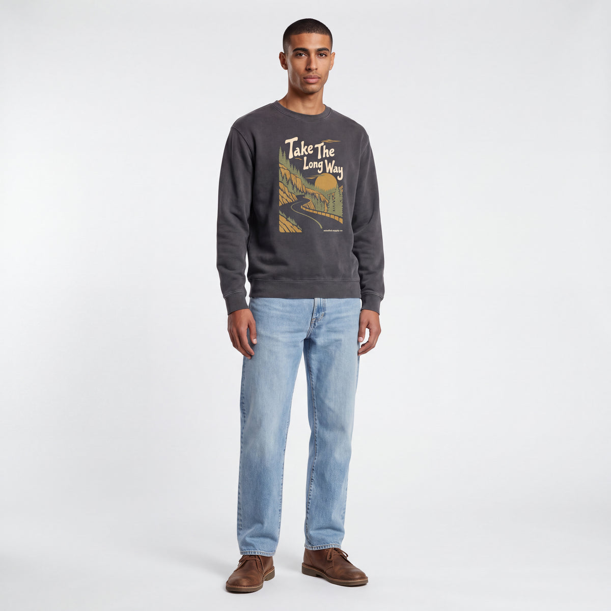 The Long Way Crewneck