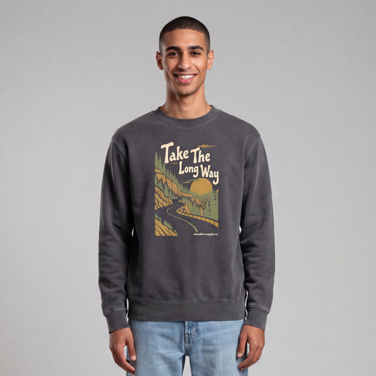 The Long Way Crewneck