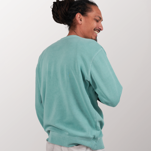 Teal crewneck top