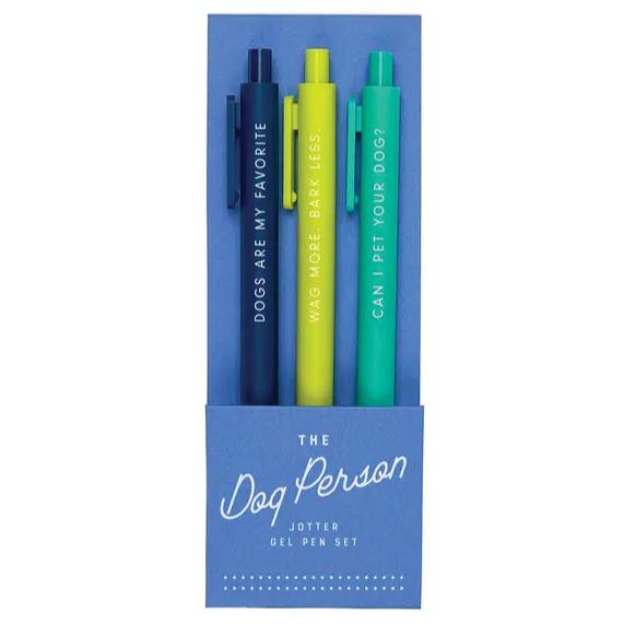 The Dog Person Jotter Gel Pen: Set of 3