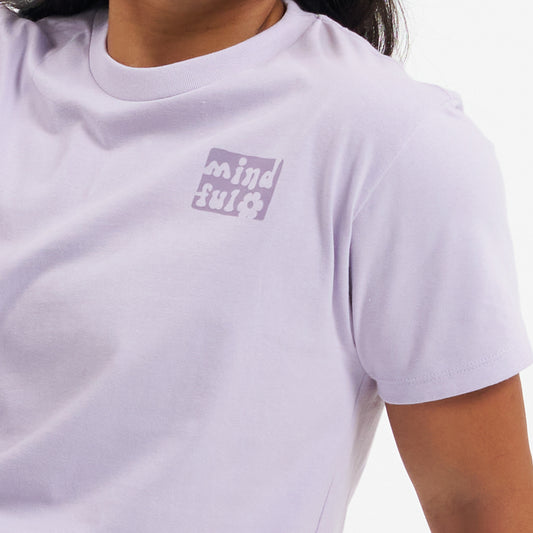 Mindful Flower Cropped Boxy Tee