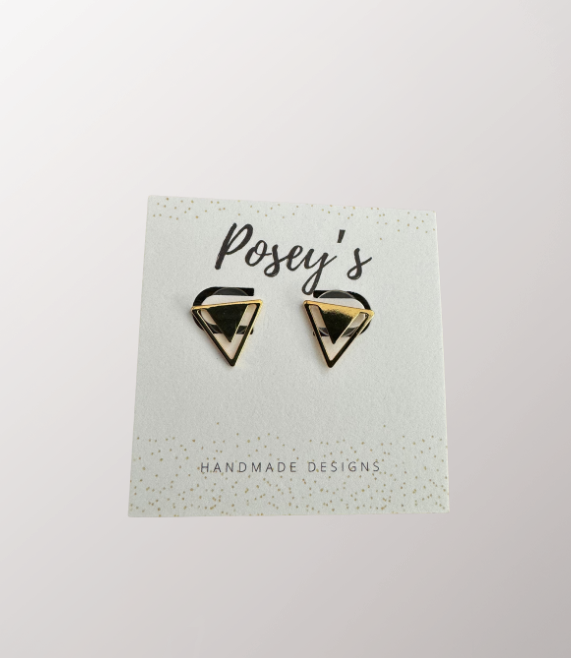 Posey's Triangle Stud Earrings