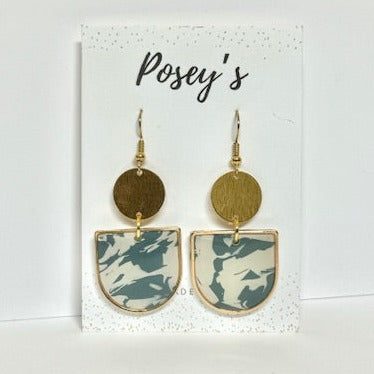 Posey's Organic Blue Arch Earrings