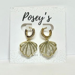 Posey's Seashell Dangle Earrings