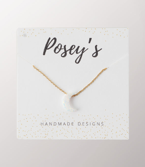 Posey's Iridescent Moon Necklace