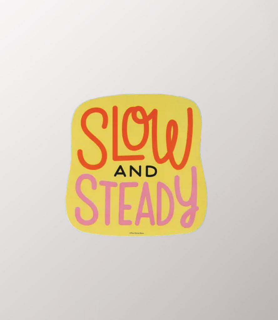 Slow and Steady Vinyl Sticker