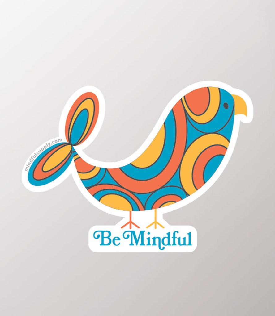 Mindful Bird Sticker