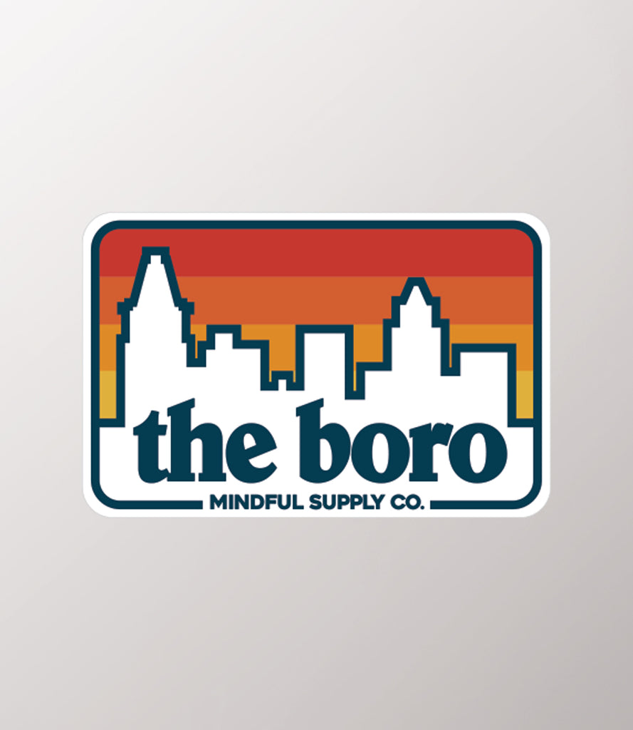 The Boro Skyline Sticker